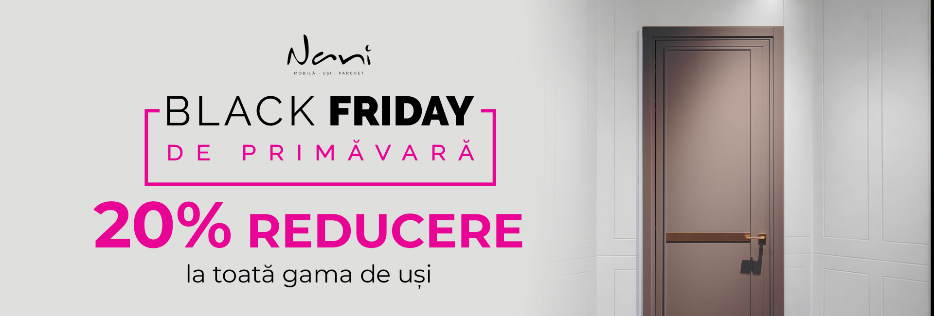 Reduceri de 20% la uși de interior