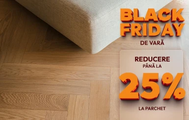 Până la 25% reducere la parchetul din lemn natural!