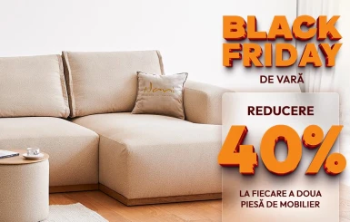 40% reducere la fiecare a doua piesă de mobilier procurată